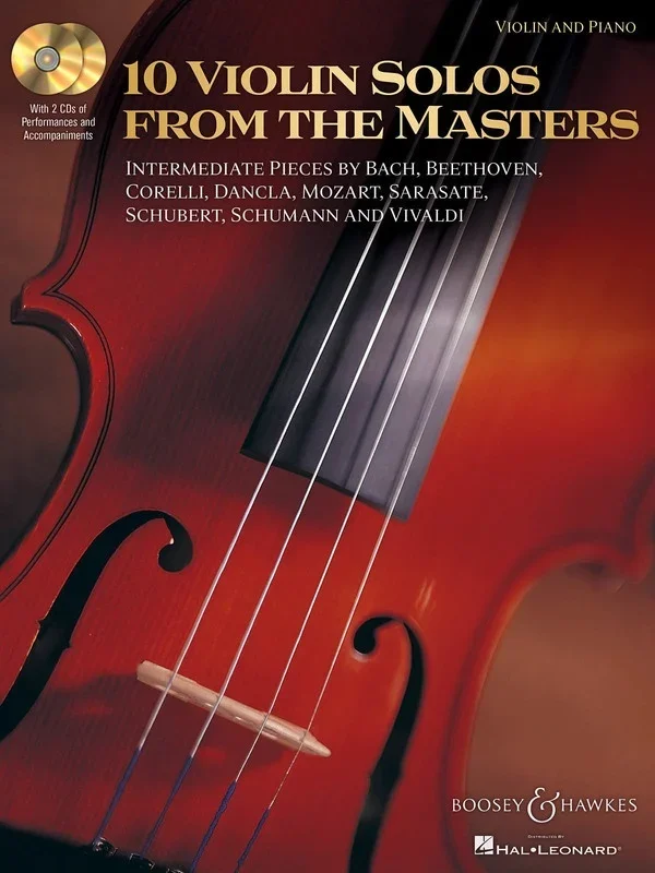 10 Violin Solos From The Masters Book/2CD (Softcover Book/CD)