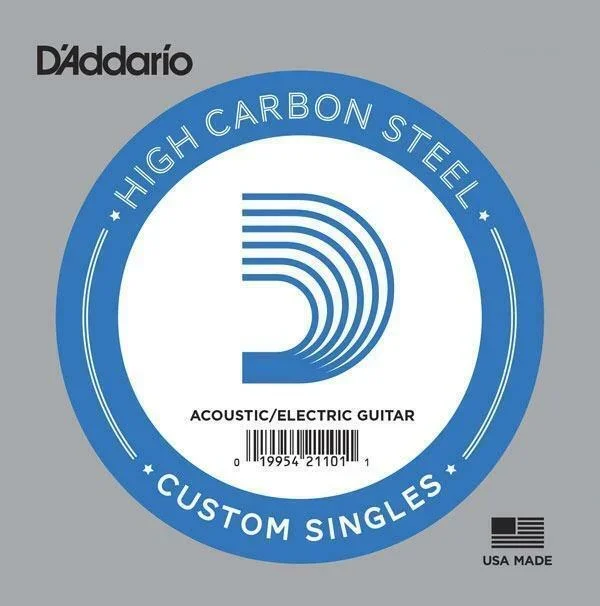 10 x D’Addario PL008 Single Plain Steel .008 Acoustic or Electric Guitar Strings