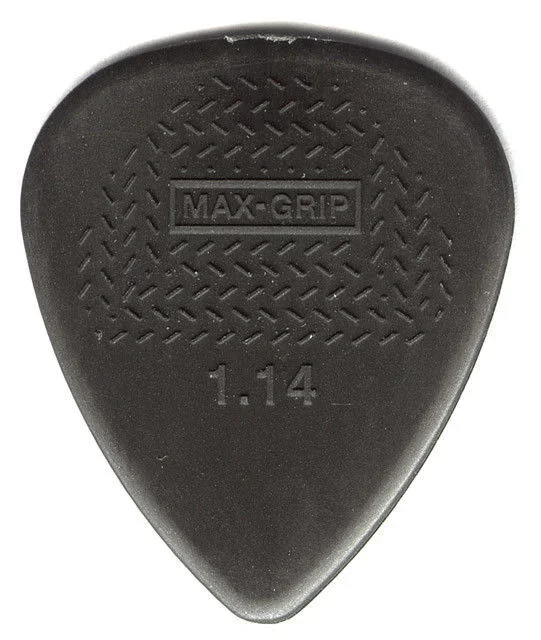 12 x Dunlop Max Grip Nylon 1.14mm Gauge Grey Guitar Picks Free Post