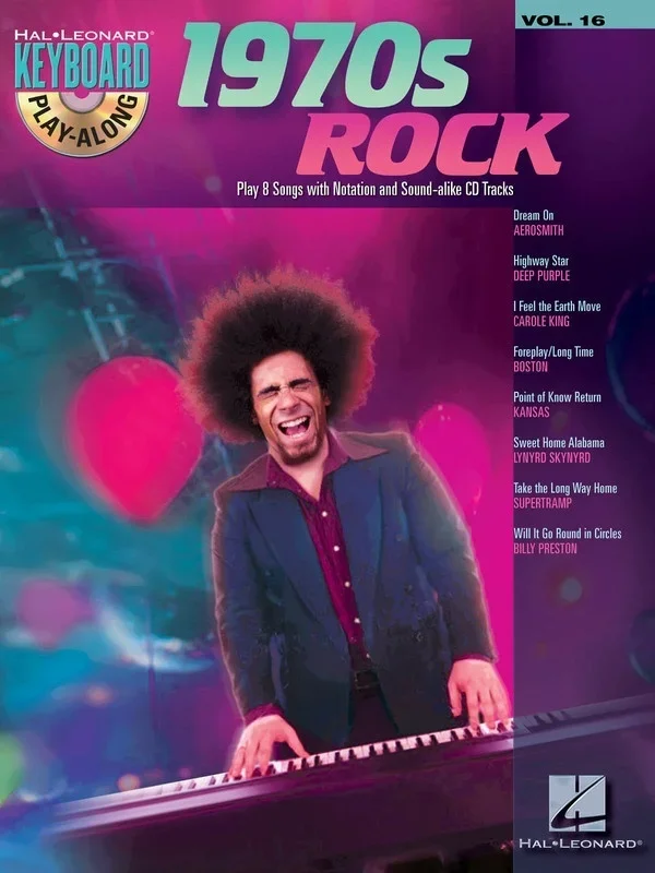 1970S Rock Keyboard Play Along Book/CD V16 (Softcover Book/CD)
