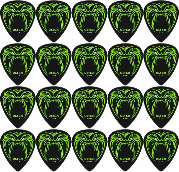 20 x Dunlop JAMES HETFIELD Black Fang 1.14mm Ultex Guitar Picks Metallica