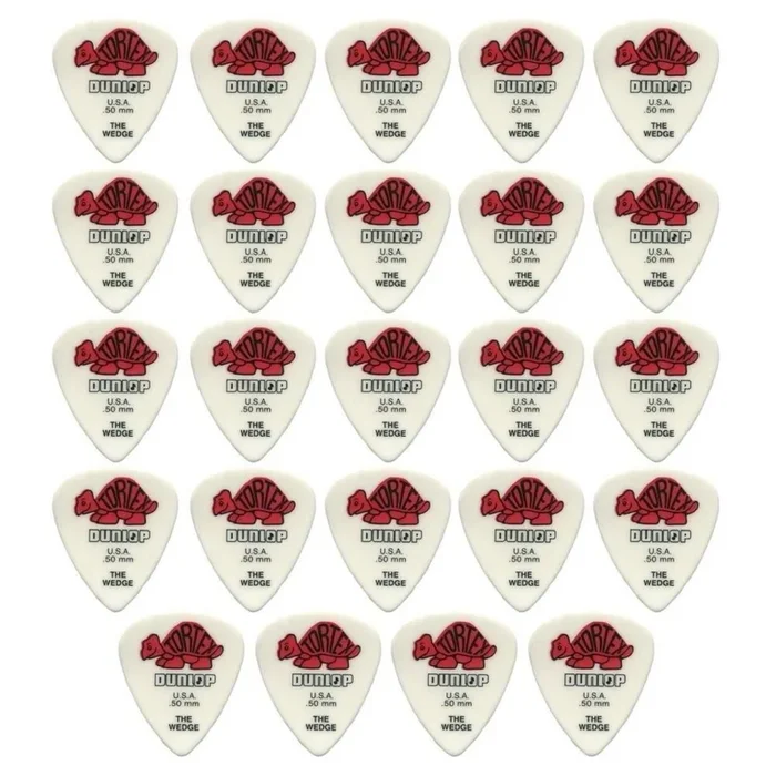 24 x Jim Dunlop Tortex Wedge 0.50mm Guitar Picks 424R USA Bulk Pack