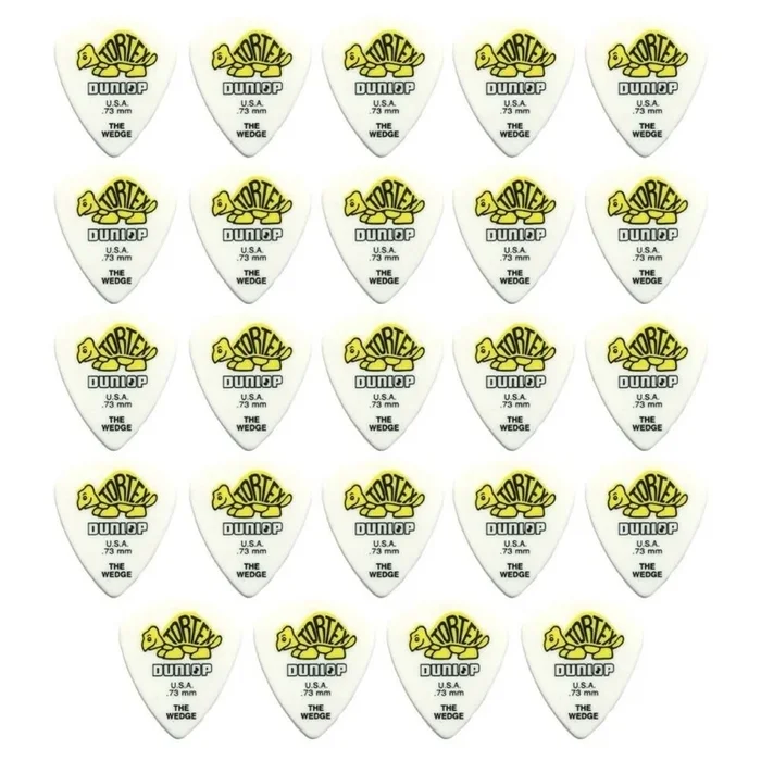 24 x Jim Dunlop Tortex Wedge 0.73mm Guitar Picks 424R USA Bulk Pack