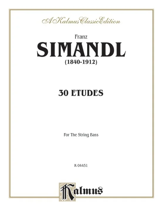 30 Etudes Double Bass