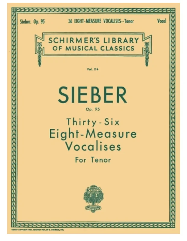 36 Eight-Measure Vocalises for Tenor