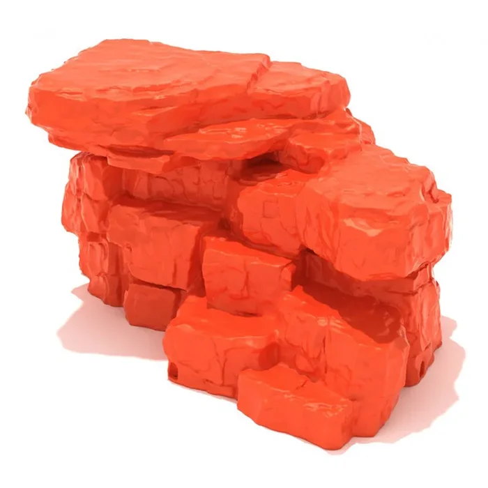4′ Orange Boulder Climber | Realistic Rock Climbing Playground Equipment