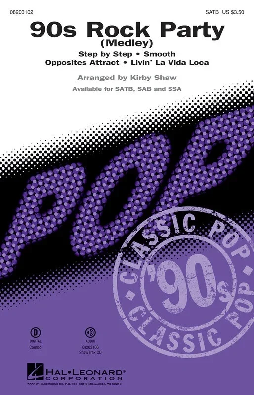 90s Rock Party (Medley) SATB (Octavo)