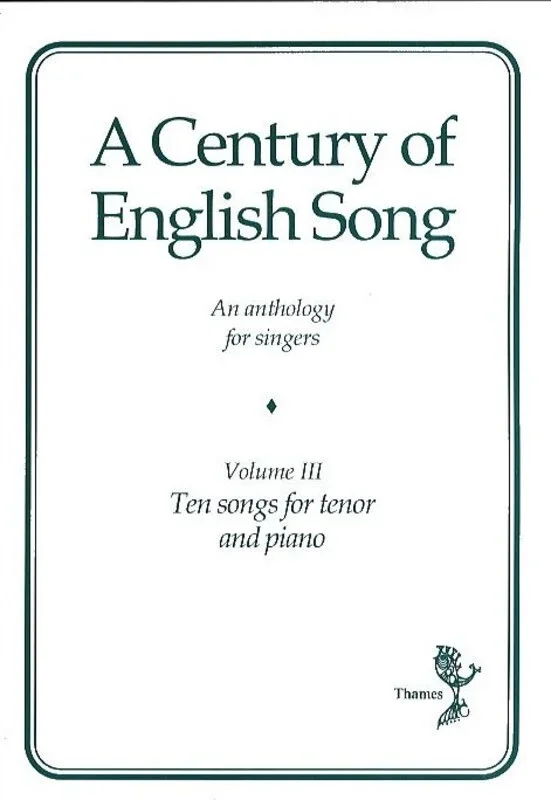 A Century Of English Song Vol 3 Tenor