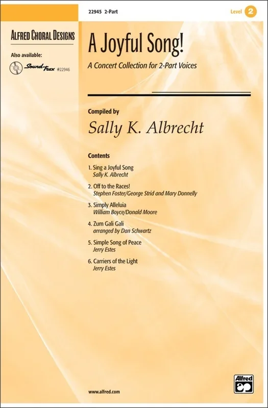A Joyful Song Concert Collection For 2 Part Voices