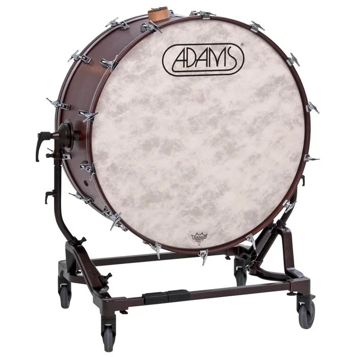 Adams Concert bass drum with tilting stand and cymbal holder