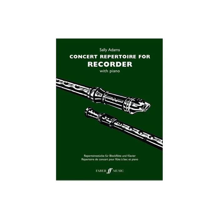 Adams, Sally – Concert Repertoire for Recorder