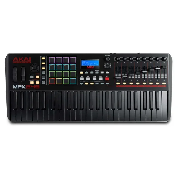 Akai Pro MPK249 BLACK Performance USB MIDI Keyboard Controller 49-Key – LIMITED EDITION