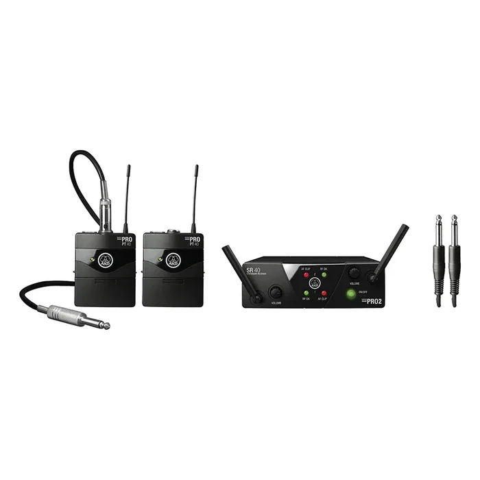 AKG 3351H00050 WMS40 Mini Dual Instrumental Wireless System Set – Band A/C