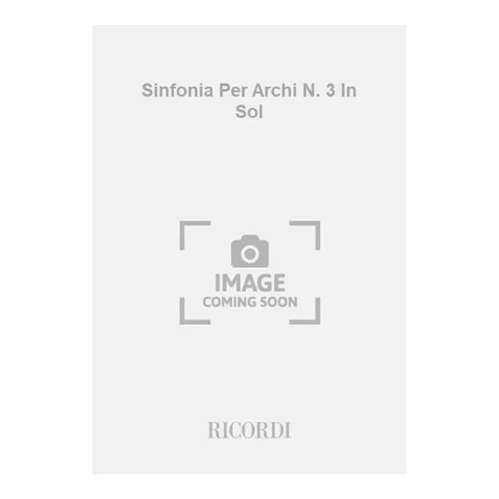 Albinoni, Tomaso – Sinfonia Per Archi N. 3 In Sol
