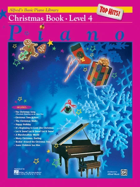 Alfred’s Basic Piano Library – Top Hits Christmas Book Level 4