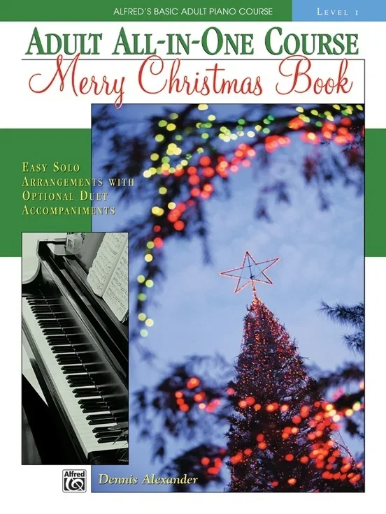 Alfred’s Basic Piano Library (ABPL) Adult All-In-One Merry Christmas Book Level 1