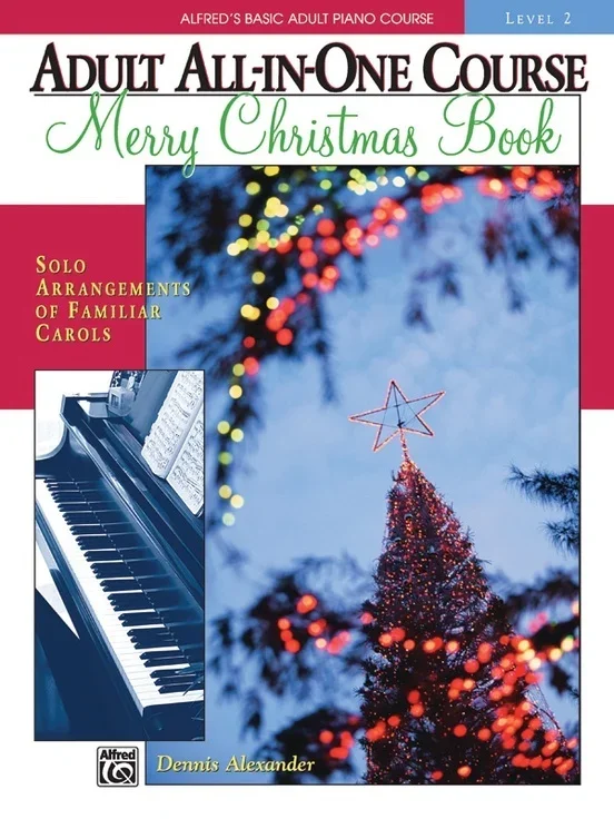 Alfred’s Basic Piano Library (ABPL) Adult All-In-One Merry Christmas Book Level 2