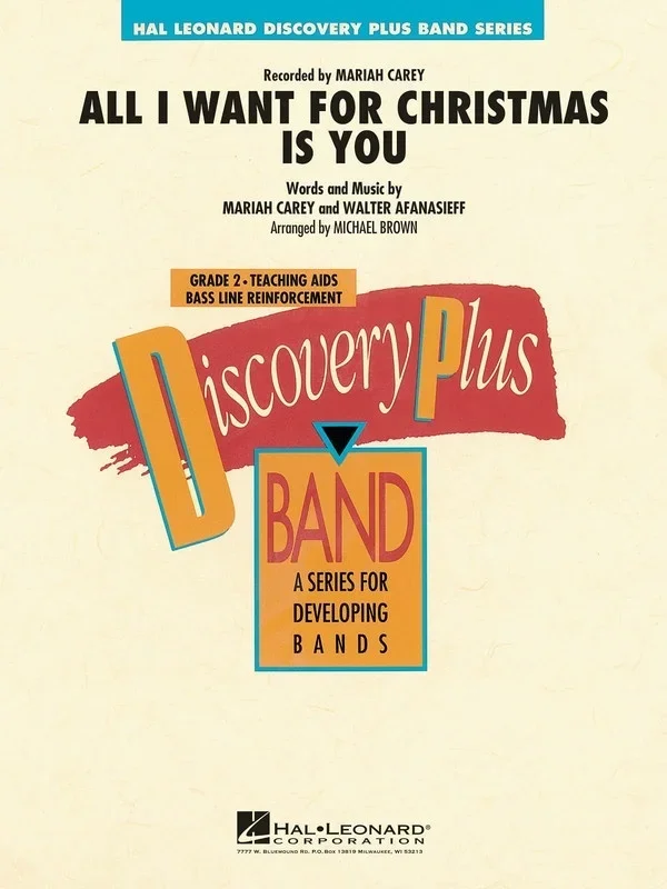 All I Want For Christmas Is You Concert Band 2 Score/Parts
