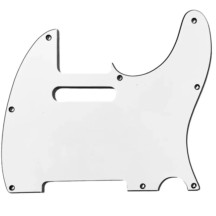 All Parts PG-0562 8 Hole Pickguard For Telecaster – White 3 Ply W/B/W .090