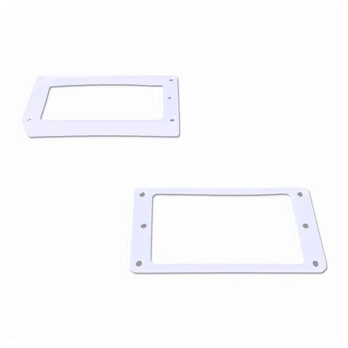 Allparts SLANTED HUMBUCKING PICKUP RING SET WHITE – PC0743025