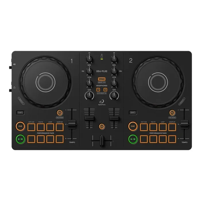 AlphaTheta DDJ-FLX2 2-deck DJ Controller for Rekordbox and Serato – Black