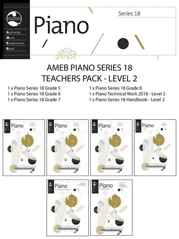 AMEB Piano Teachers Pack Level 2 Series 18 (Softcover Book)