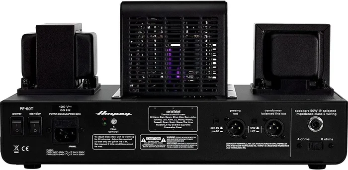 Ampeg PF-50T Portaflex Series All-Tube Ultra-Compact Bass Head at 4 or 8ohms (50w)