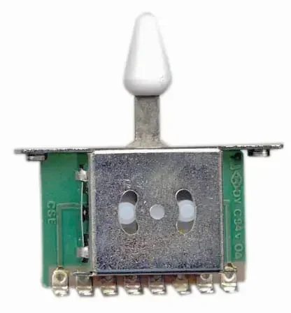 AMS 5 Way Slide PC Board Style Switch – White