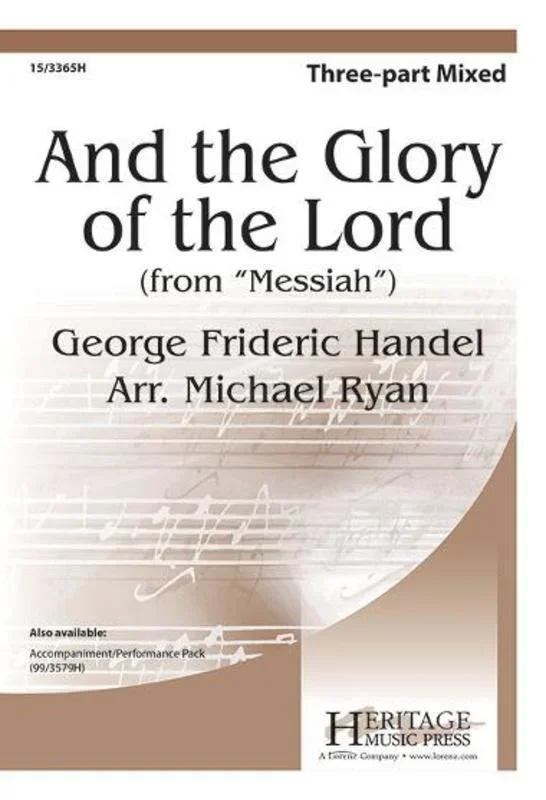 And The Glory Of The Lord 3 Part Mixed (Octavo)