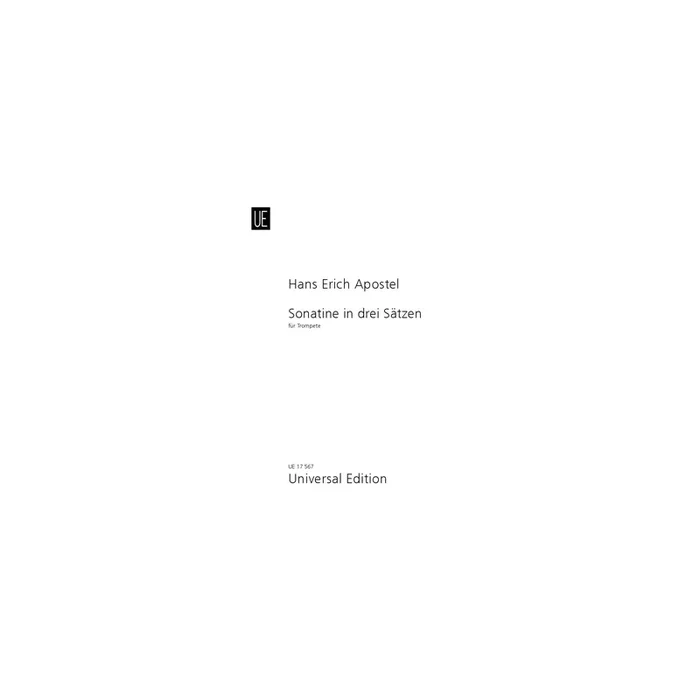 Apostel, Hans Erich – Sonatine in 3 Movements op. 42a