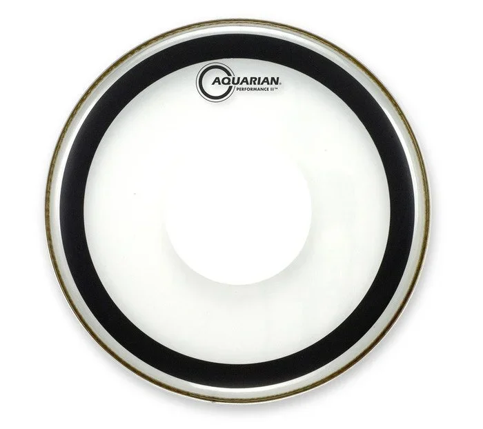 Aquarian 10 Inch Drum Head Clear W/Power Dot 2 Ply PFPD10