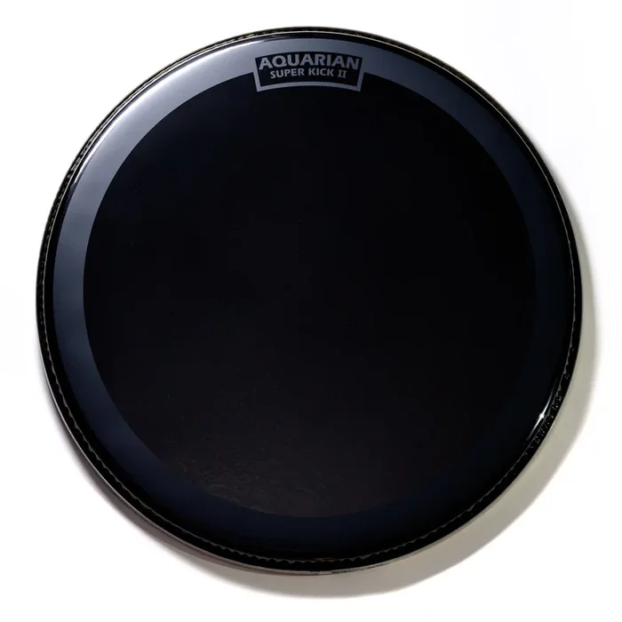 Aquarian 16″ Reflector Black Mirror Superkick Drumhead