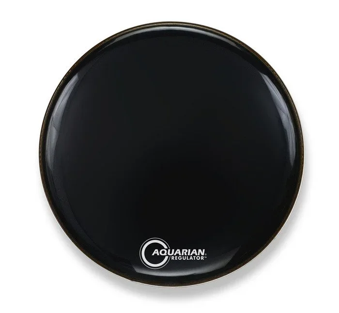 Aquarian 18 Inch Bass Drum Head Black No Hole RF18BK