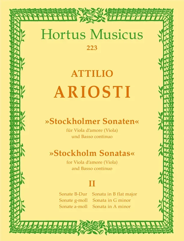 Ariosti: 6 “Stockholmer ” Sonatas – Volume 2