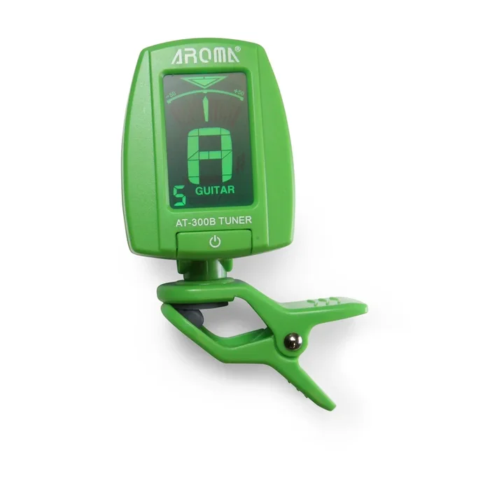 Aroma 300B Clip-on Chromatic Tuner Green