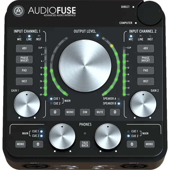 Arturia AudioFuse Rev2 USB Audio Interface – Black