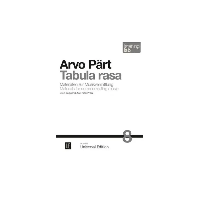 Arvo Pärt: Tabula rasa Vol. 8