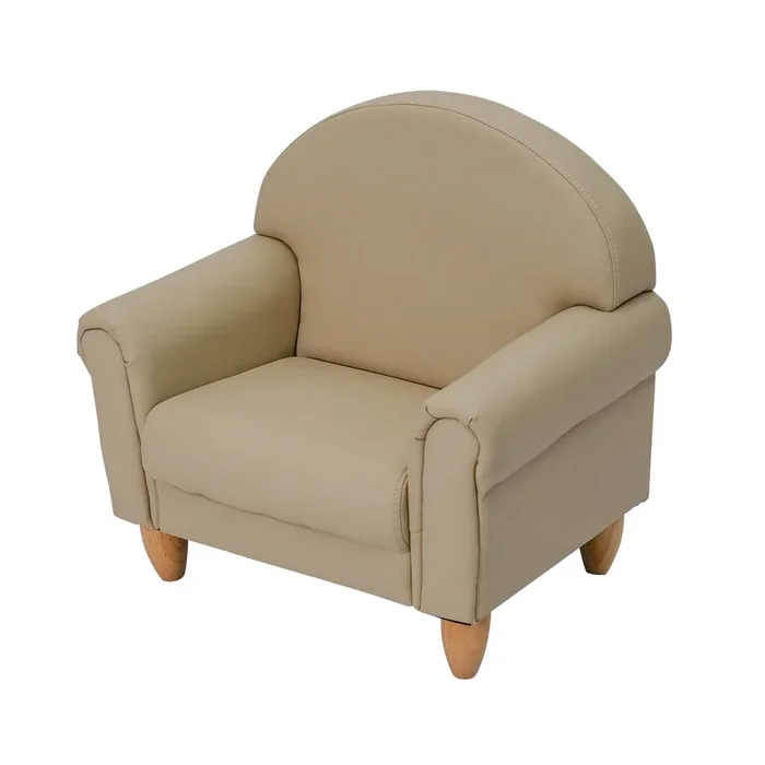 As We Grow™ Kids Chair | Adjustable Vegan-Leather Seating with Natural Wood Legs