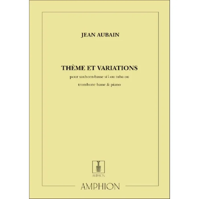 Aubain, Jean – Theme et Variations Tuba