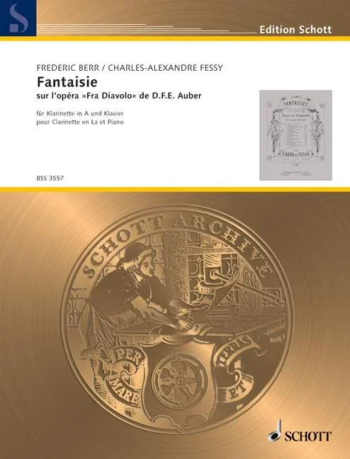 Auber, Daniel François Esprit : Auber, Daniel François Esprit : Fantaisie, sur l’opéra “Fra Diavolo” de D.F.E. Auber – clarinet in