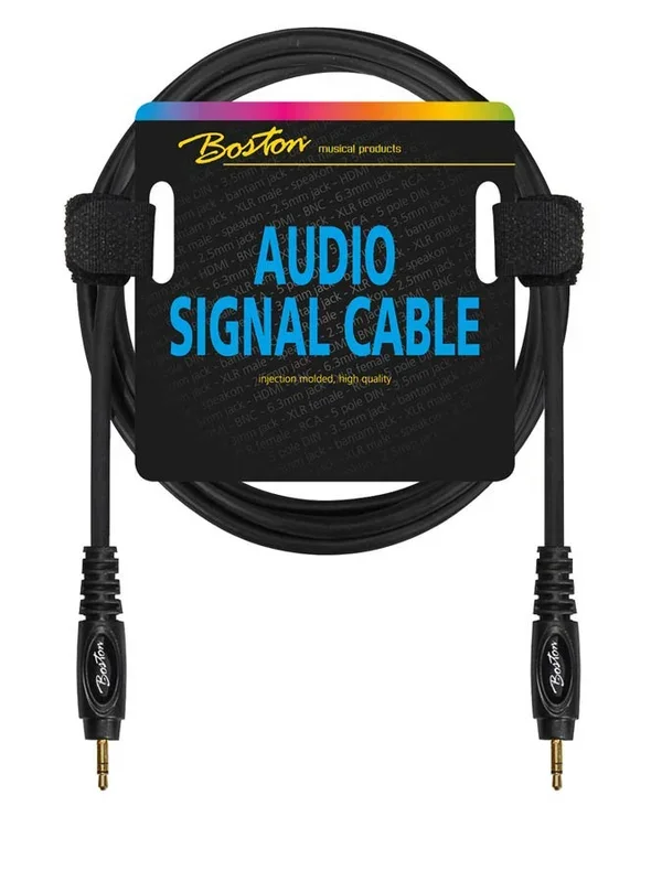 Audio signal cable, 3.5mm jack stereo to 3.5mm jack stereo, 6.00 meter