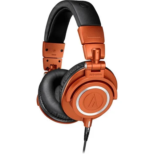 Audio Technica ATH-M50X Bluetooth in Limited Lantern Glow Metallic Orange