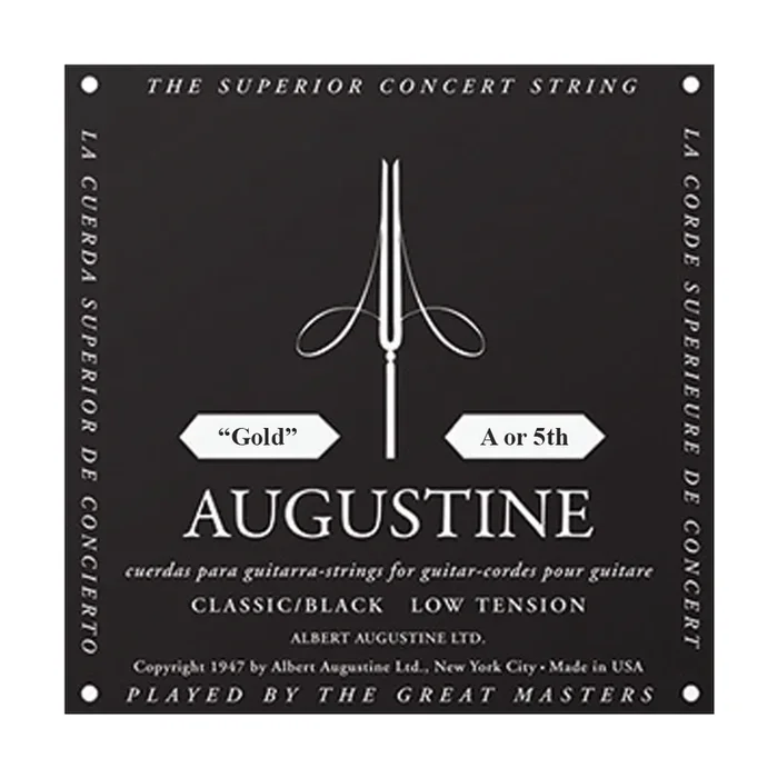 Augustine A5GD Classic Gold Single String – A/5th