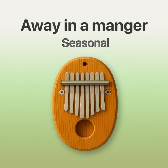 Away in a manger – 8 Note Pocket Kalimba Tab