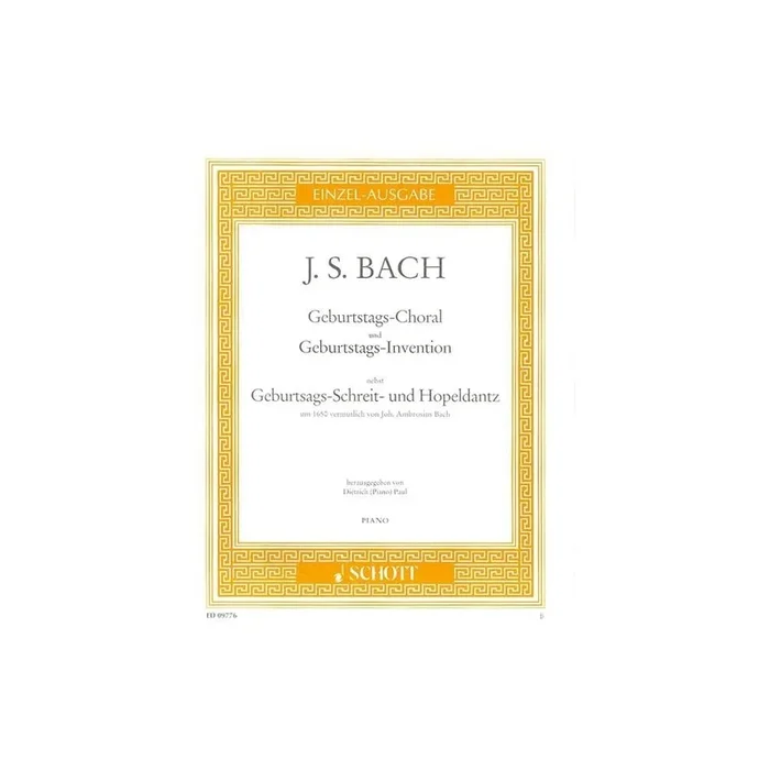 Bach & Bach – Geburtstags-Choral und Geburtstags-Invention