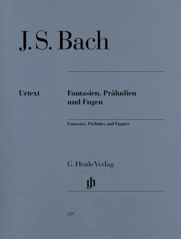 Bach: Fantasies Preludes & Fugues Piano Solo
