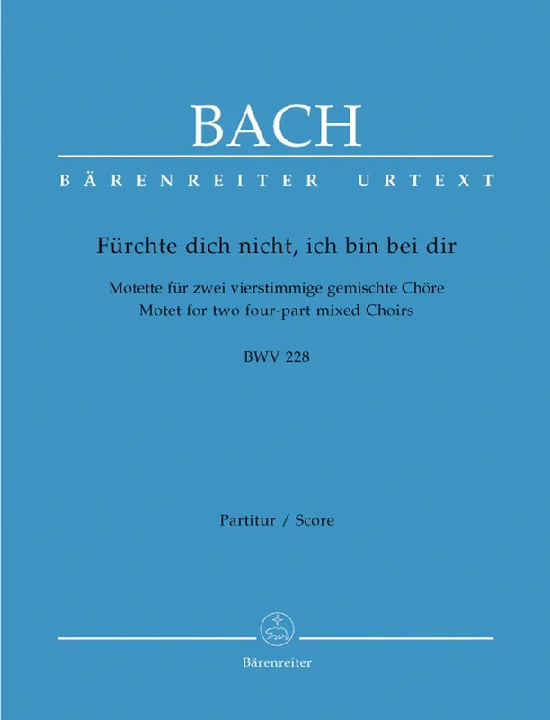 Bach: Furchte Dich Nicht – Vocal Score