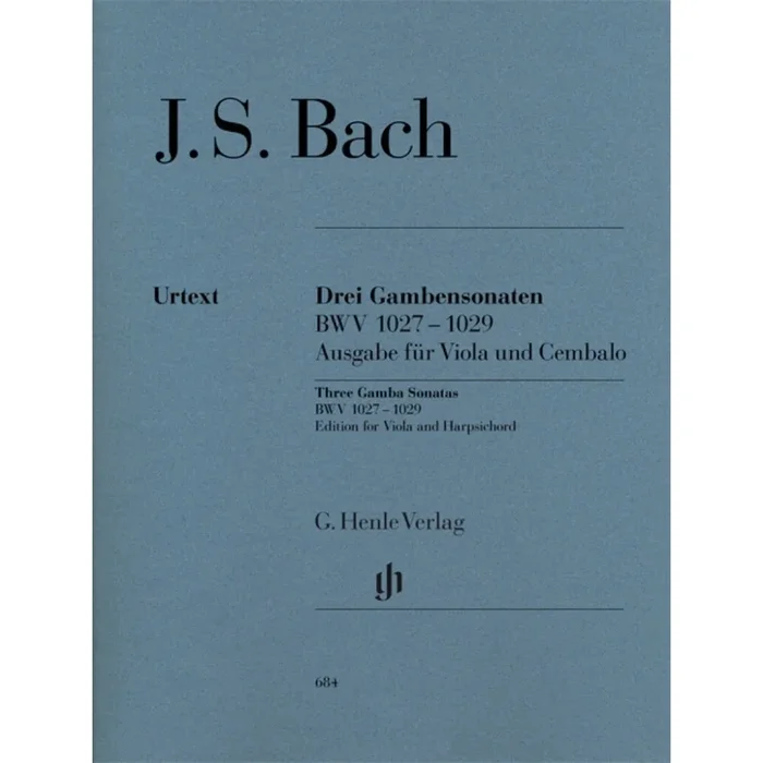 Bach, J.S – Sonatas for Viola da Gamba and Harpsichord BWV 1027-1029