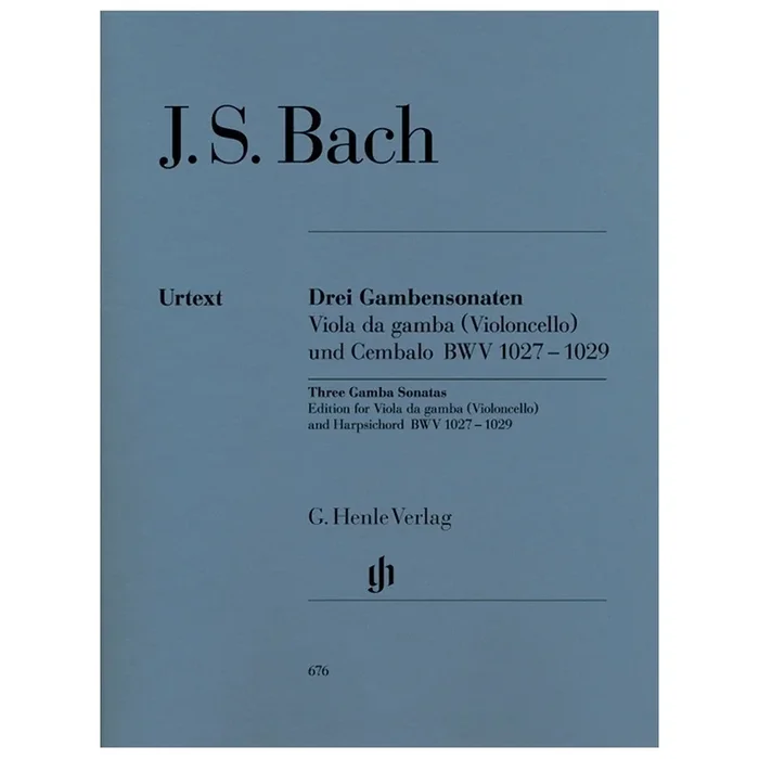 Bach, J.S – Sonatas for Viola da Gamba and Harpsichord (Version for Viola da Gamba or Violoncello) BWV 1027-1029