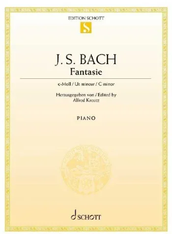 Bach J. S. : Fantasie C Minor: Piano (Schott)